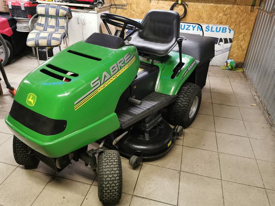 PROMO PROMO John Deere 15,5 HP Prosty SOLIDNY KOSZ Traktorek Kosiarka