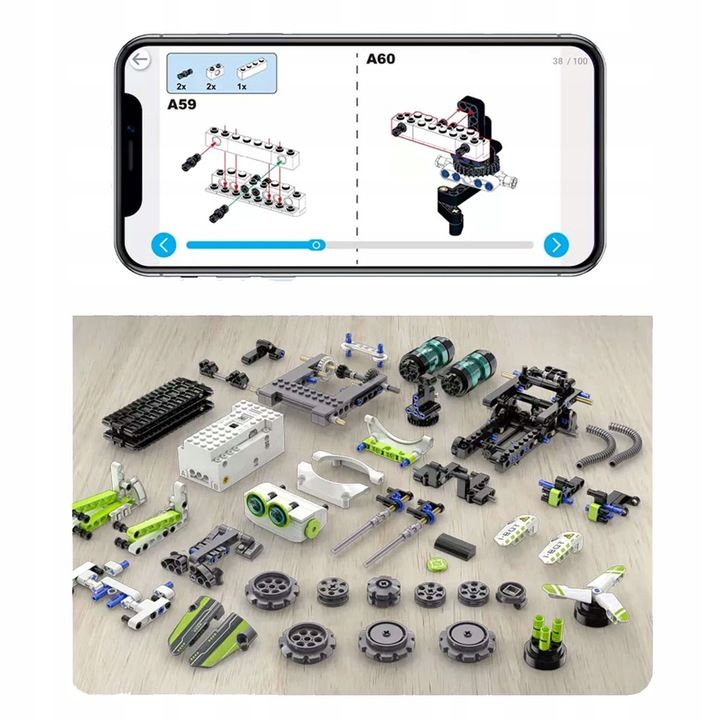 Cada Klocki Technic Robot Programowany Bot 434el. Sterowany Z Led