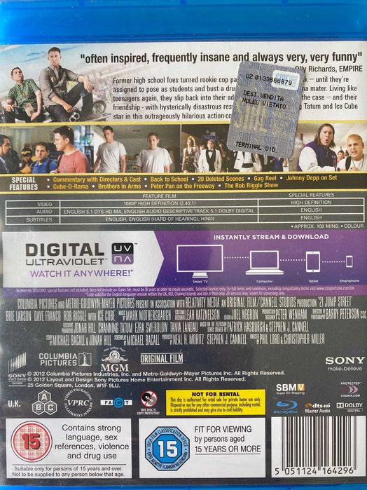 Filme 21 Jump Street - Blu-ray  (Jonah Hill & Channing Tatum)