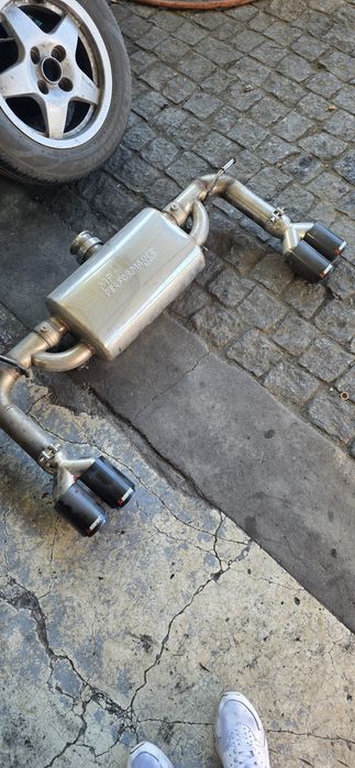 Panela final com duplas ponteiras para seat leon 5f fr 2.0