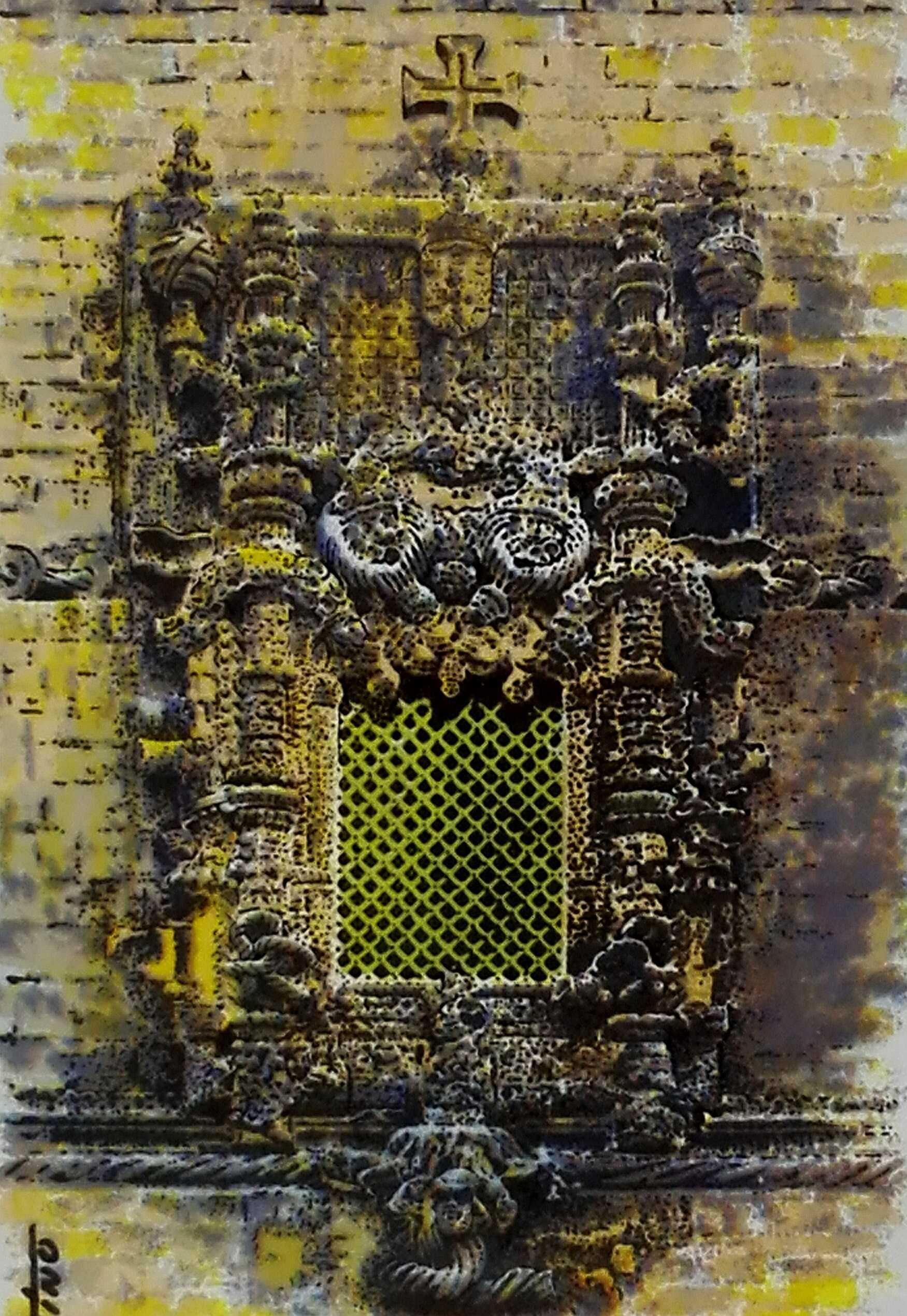Azulejo Janela do Capitulo Convento de Cristo Tomar Portugal