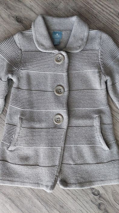 Ciepły rozpinany sweterek Baby GAP r. 92