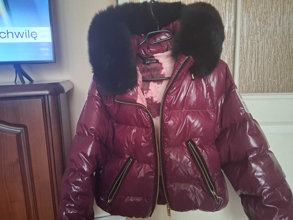 Nowa kurtka z futrem naturalnym flo clo