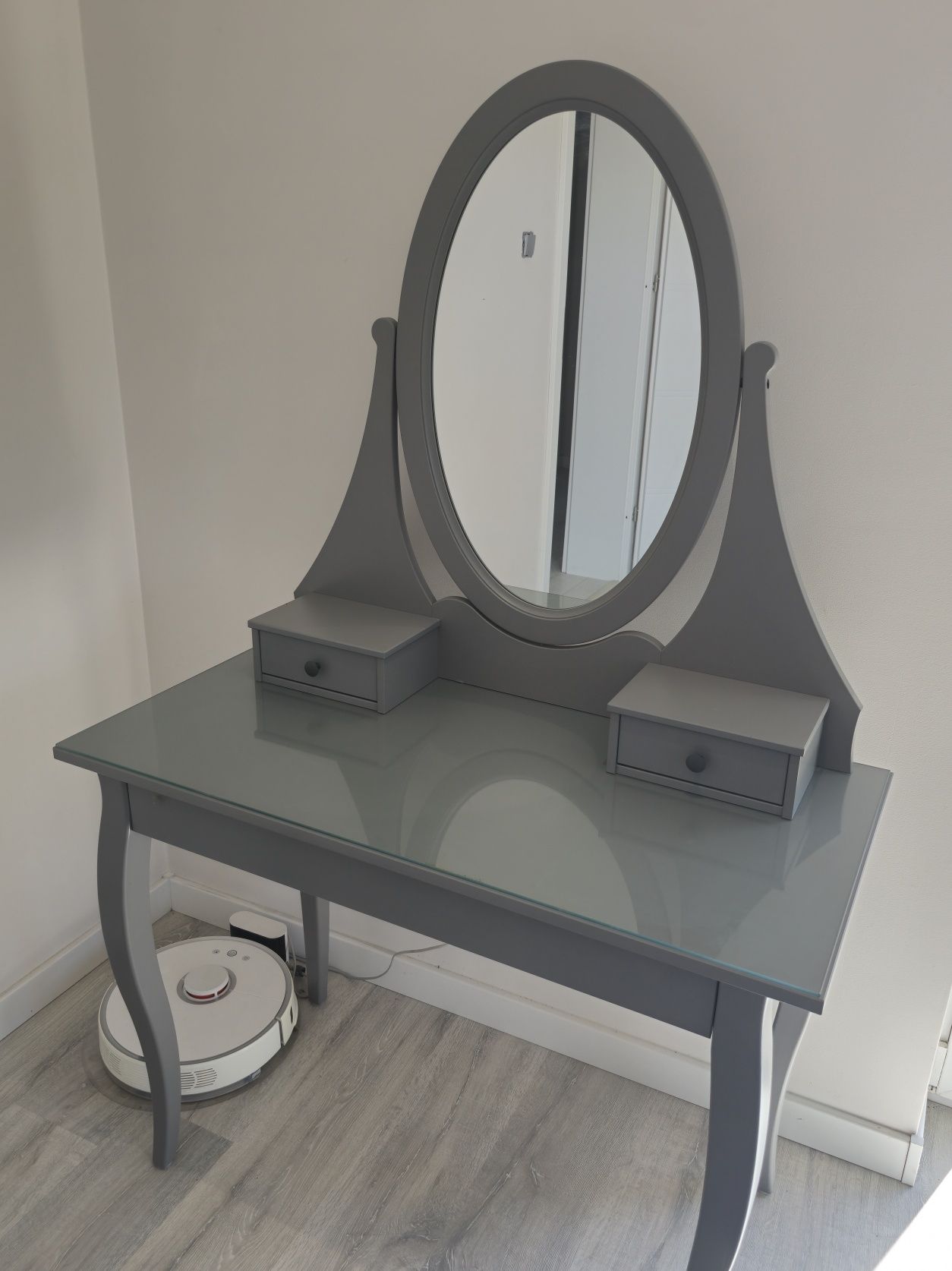 Toaletka ikea HEMNES kolor szary