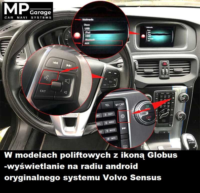 VOLVO XC60 Nawigacja Android Qled CarPlay/AndroidAuto 4G Montaż!!!