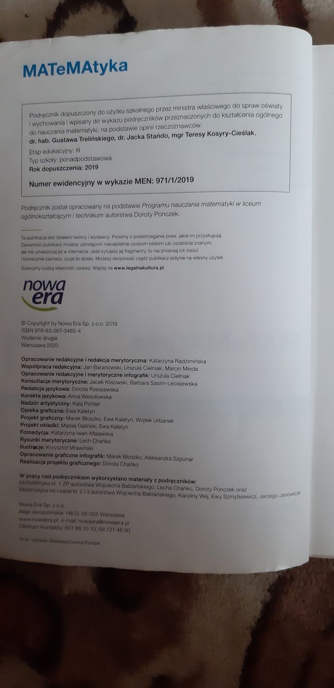 Podręcznik do matematyki 1