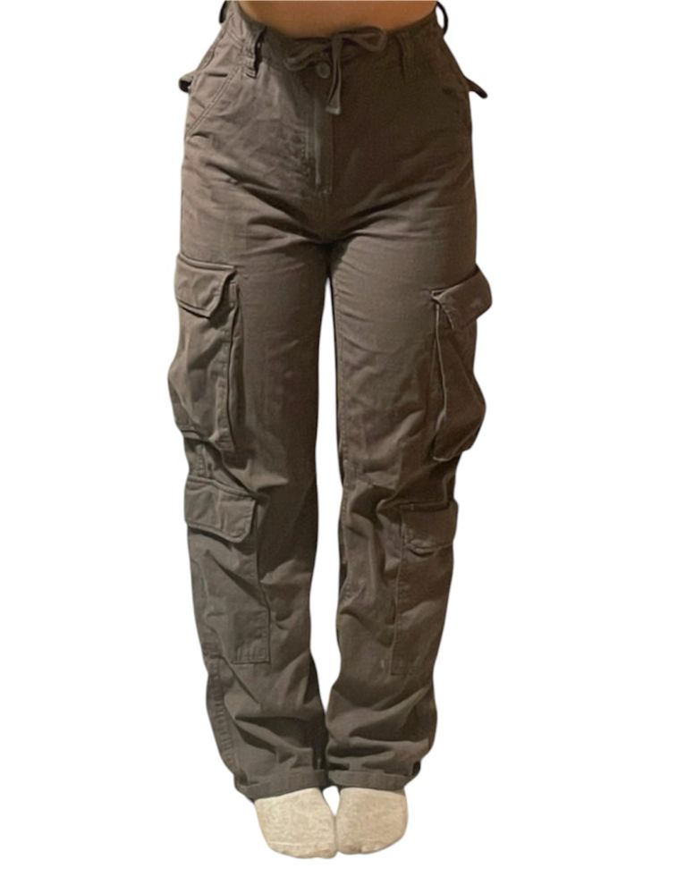 spodnie cargo bershka XS