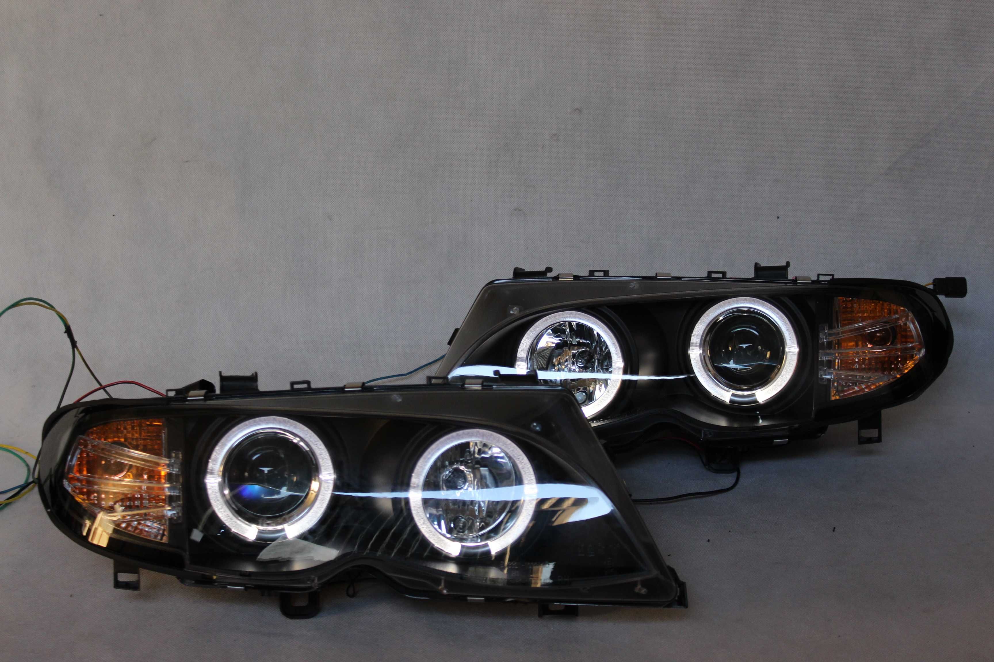 Lampy reflektory przednie przód BMW E46 SEDAN 01-05 RINGI LED NOWE