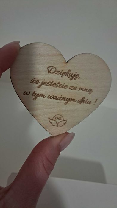 magnesy na komunię chrzest ślub podziękowanie w formie magnesu 10 szt