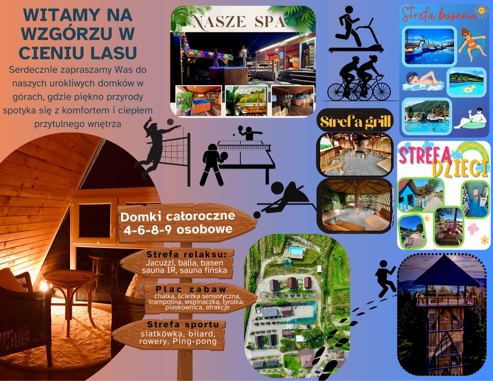 wczasy wakacje góry domki na wyłączność last minute SPA atrakcje urlop