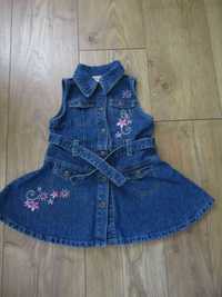 sukienka jeans dla dziewczynki