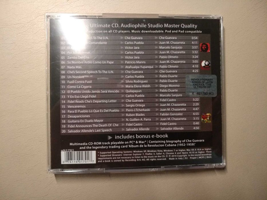 Revolutionary Songs of Latin America  cd
