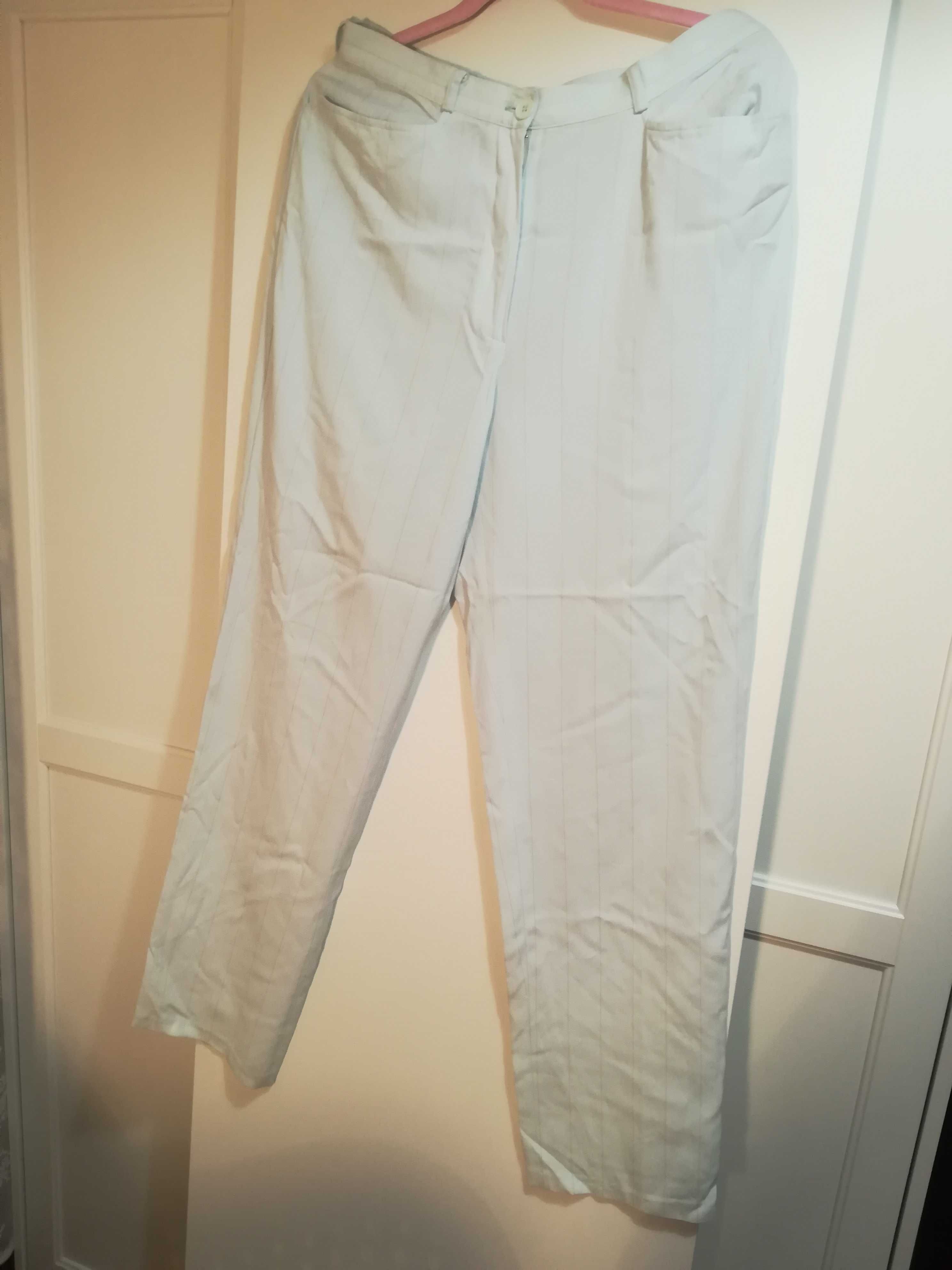 Spodnie szerokie nogawki damskie letnie 42 XL