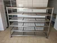 Estante inox para secagem de queijo