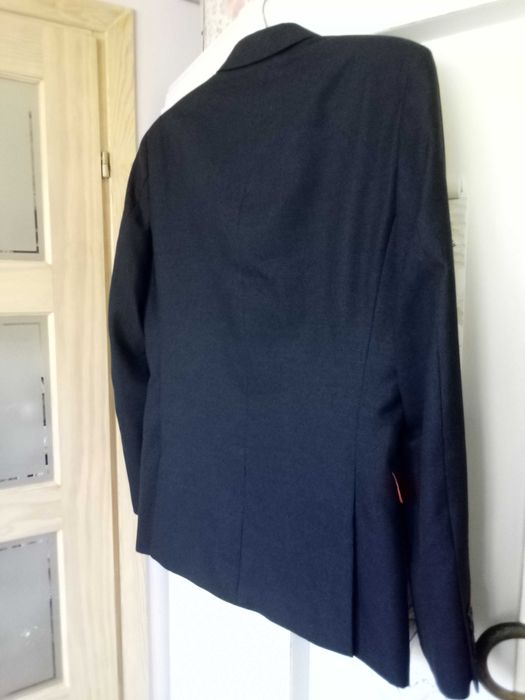 Jak NOWA next marynarka męska garnitur 38r slim fit granatowa M 48