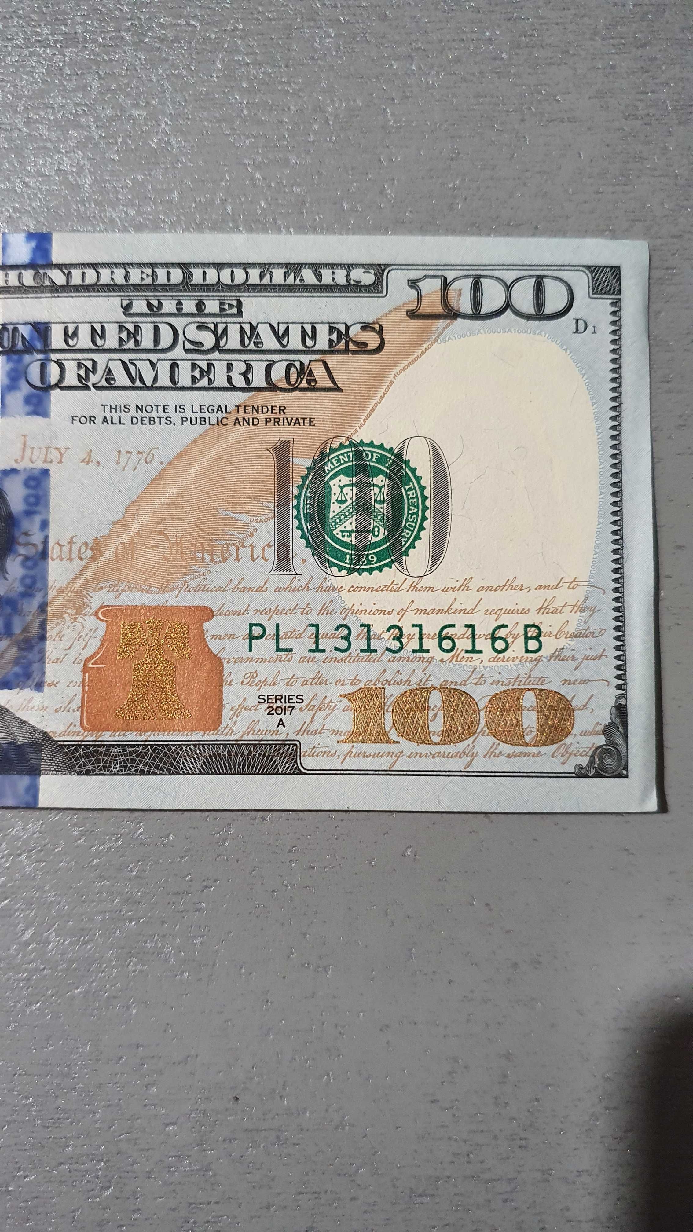 100 $ долларов с красивым номером в коллекцию 13131616