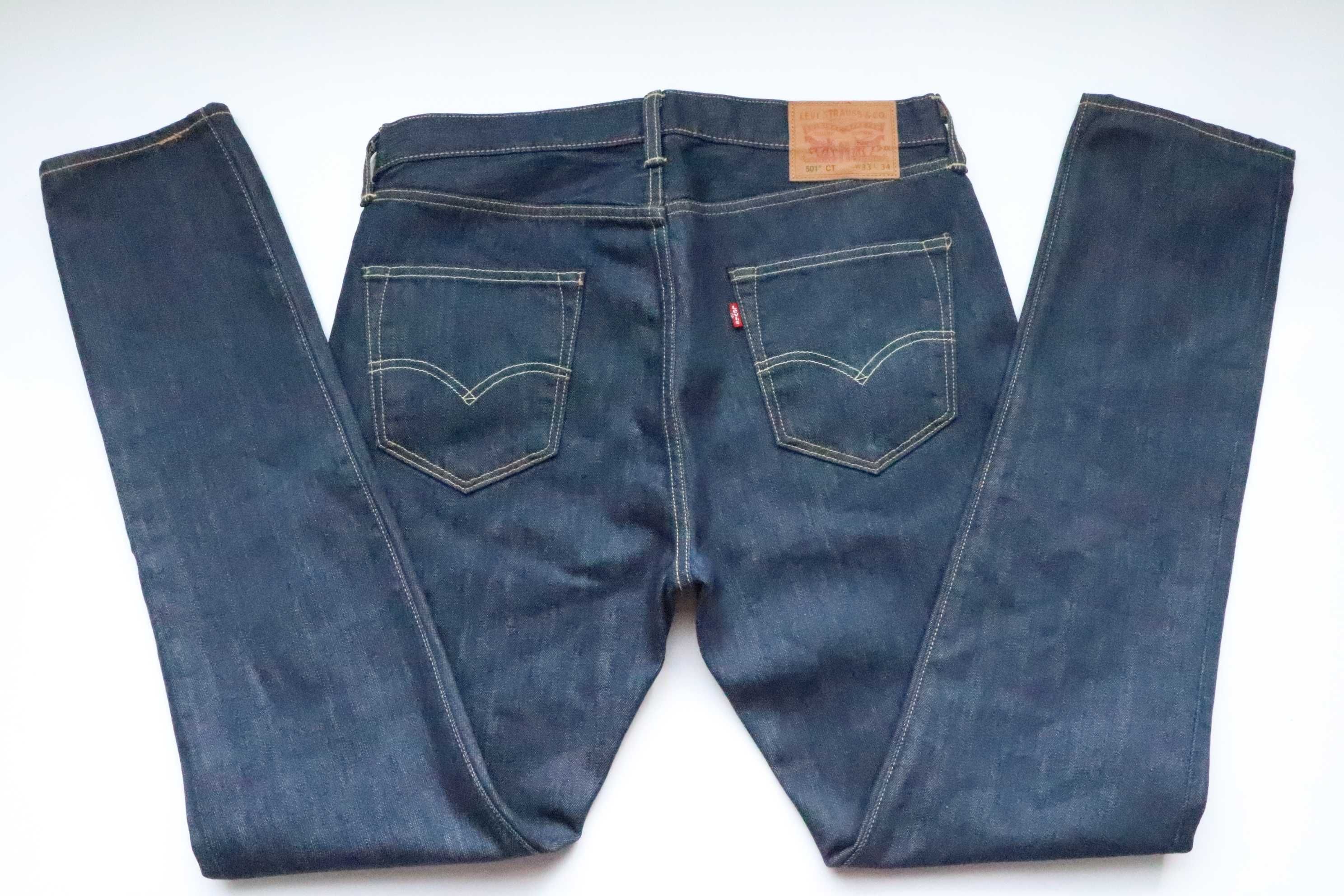 LEVIS 501 CT W33 L34 męskie spodnie jeansy tapered nowe slim