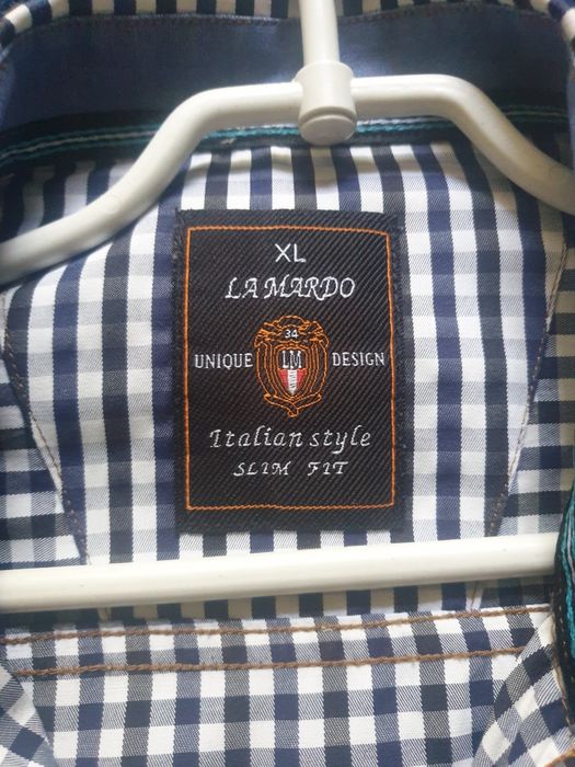 2 szt.Koszula męska+letnia krótki rękaw w kratkę. Długi i krótk