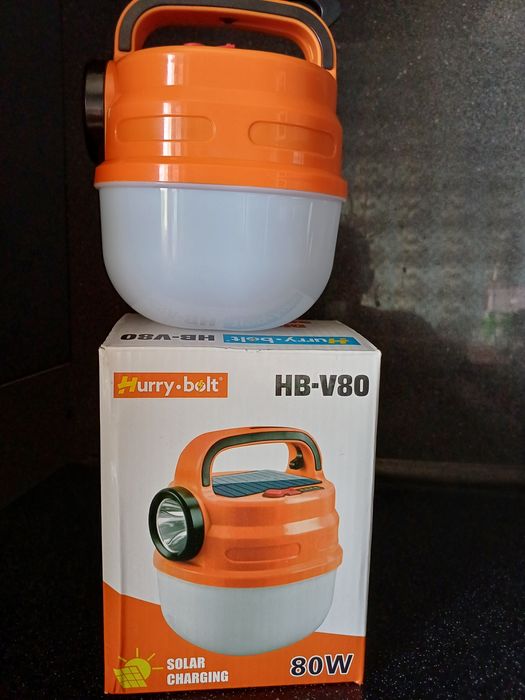 Ліхтар із сонячною панеллю Solar HB-V80 з сонячною панеллю 80W Помаран