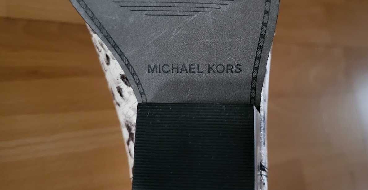 Botki sztyblety kowbojki damskie skóra wzór węża Michael Kors r. 37