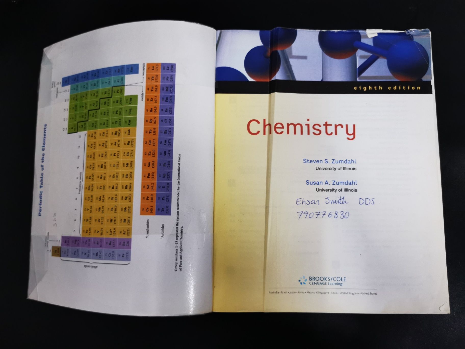 Chemistry Zumdahl 8th edition, podręcznik do chemii, chemia