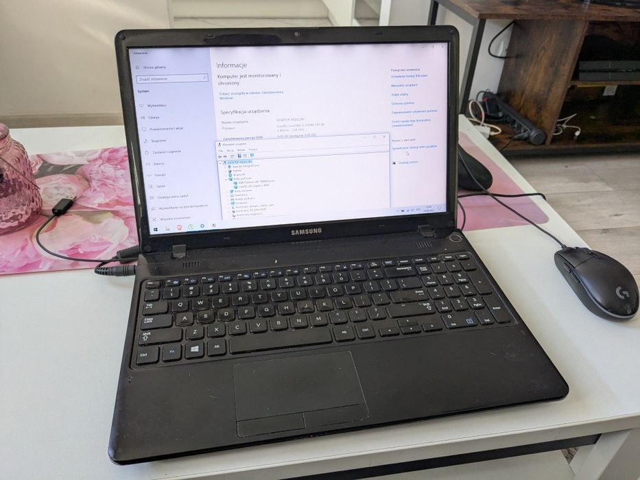 Laptop 15 Samsung i3 256 GB Radeon HD7600M sprawny