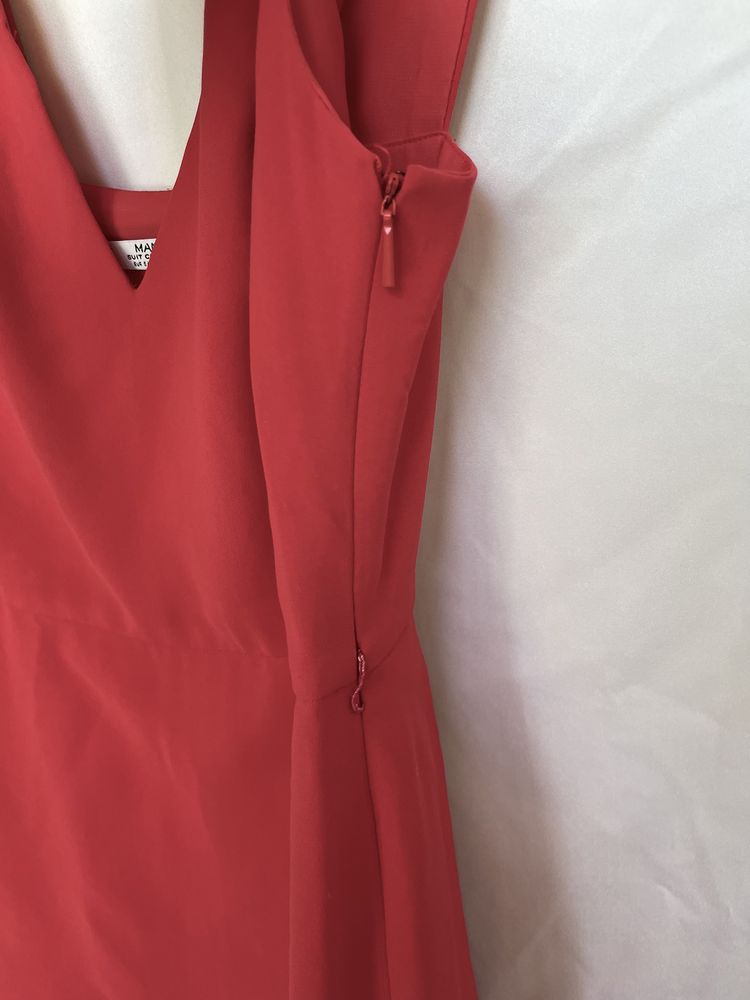 Czerwona sukienka mango suit collection S