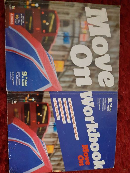 Manuais 9.ºAno, Inglês, Geografia, Espanhol, Físico-Química