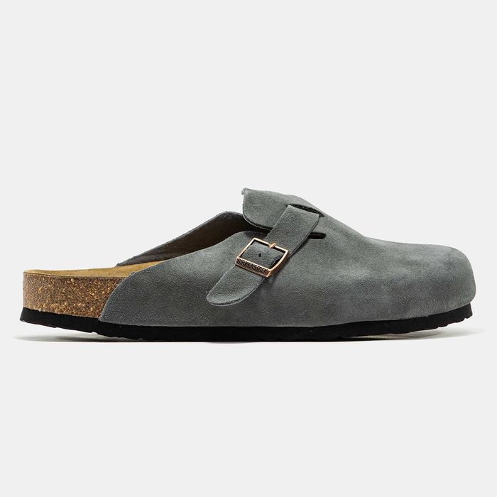 Клоги-сабо Birkenstock Boston Grey premium