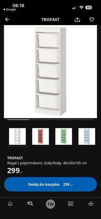 Regał Trofast Ikea