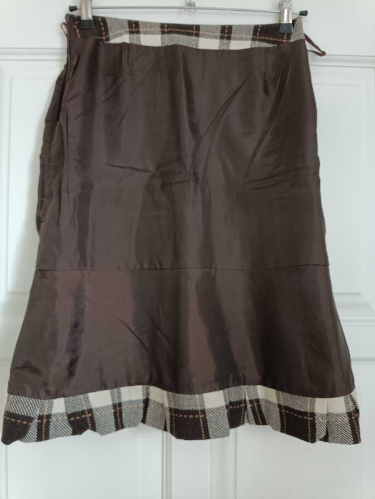 Теплая зимняя юбка с шерстью Со складками XS-S 42-44 р. + Подарок!