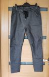 Spodnie woskowane, szare, Made In Italy, rozm 42