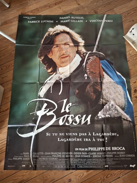 Gigante cartaz original de filme frances le bossu
