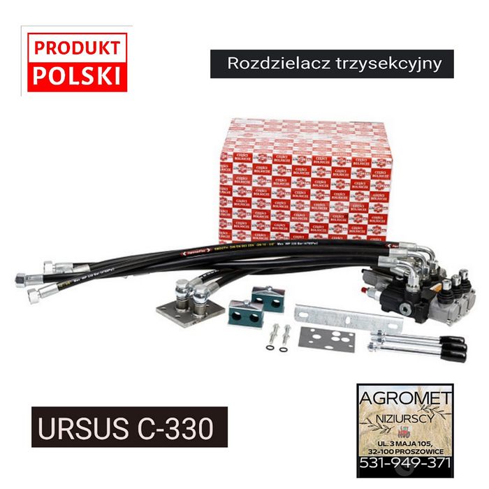 Rozdzielacz hydrauliczny Ursus C-330 3- sekcyjny 2 sekcje pływające