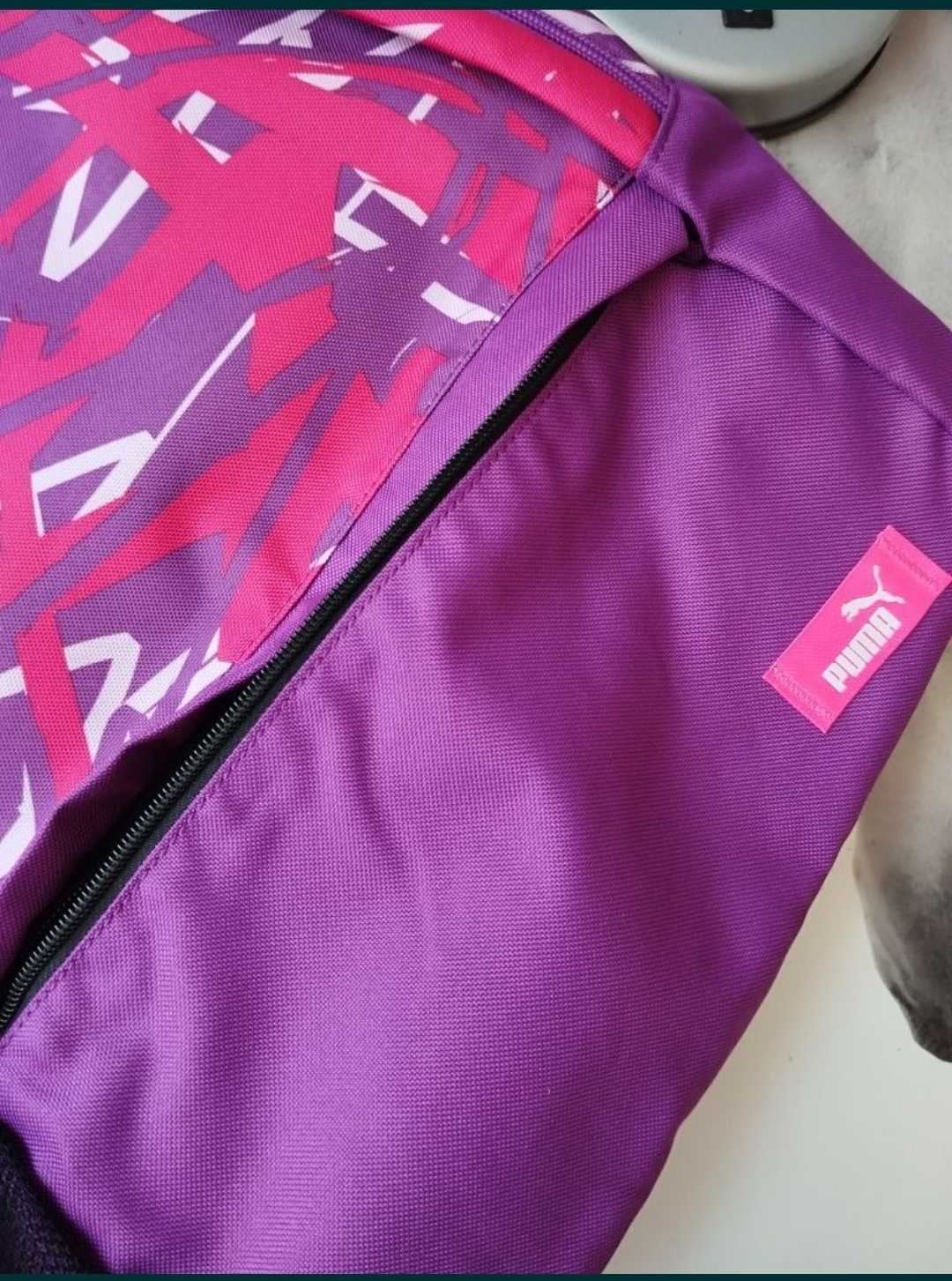 NOWY plecak PUMA fioletowo - różowy + piórnik gratis!
