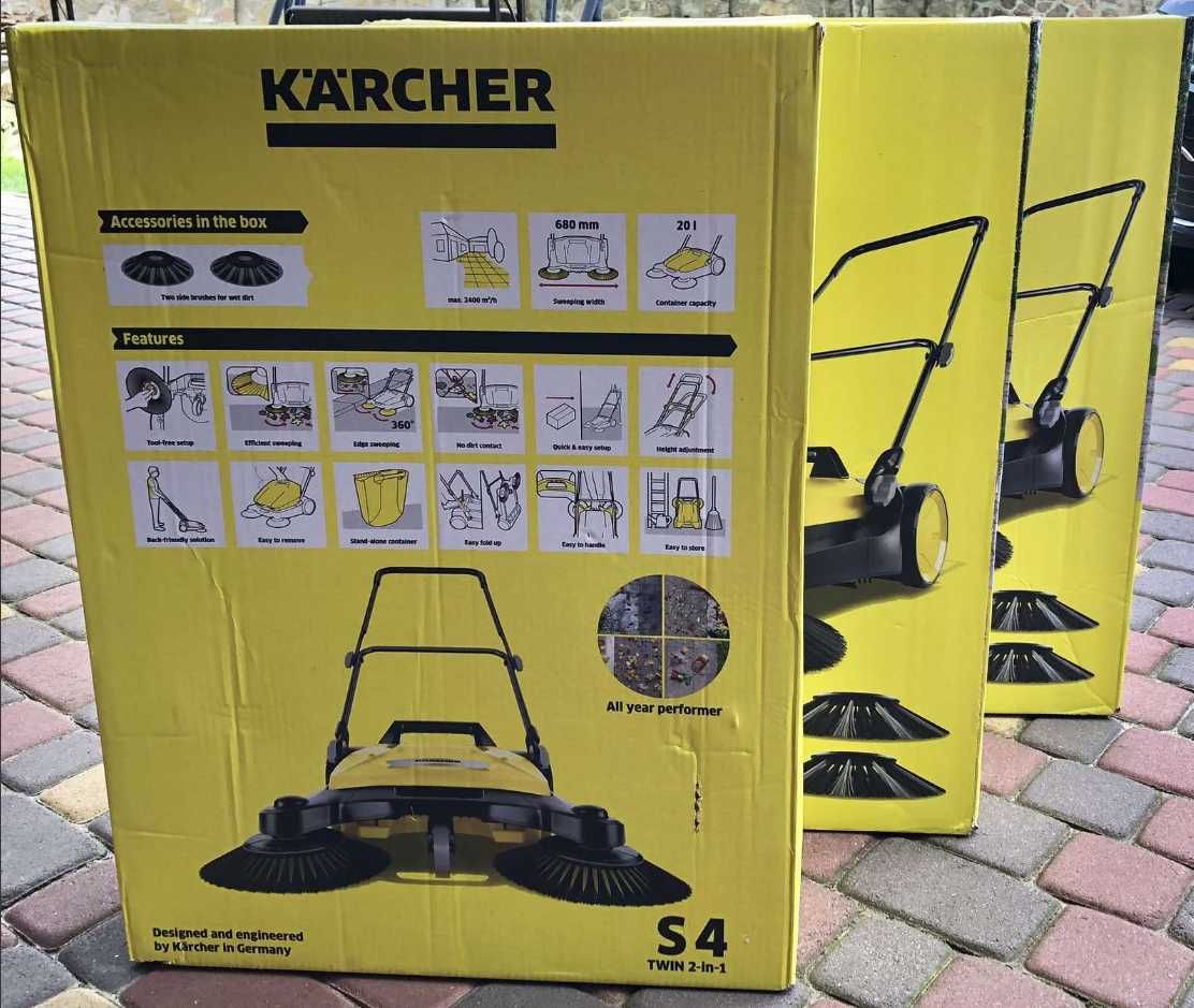 Ручна  підмітальна  машина Karcher s4 twin  Подметальная машина