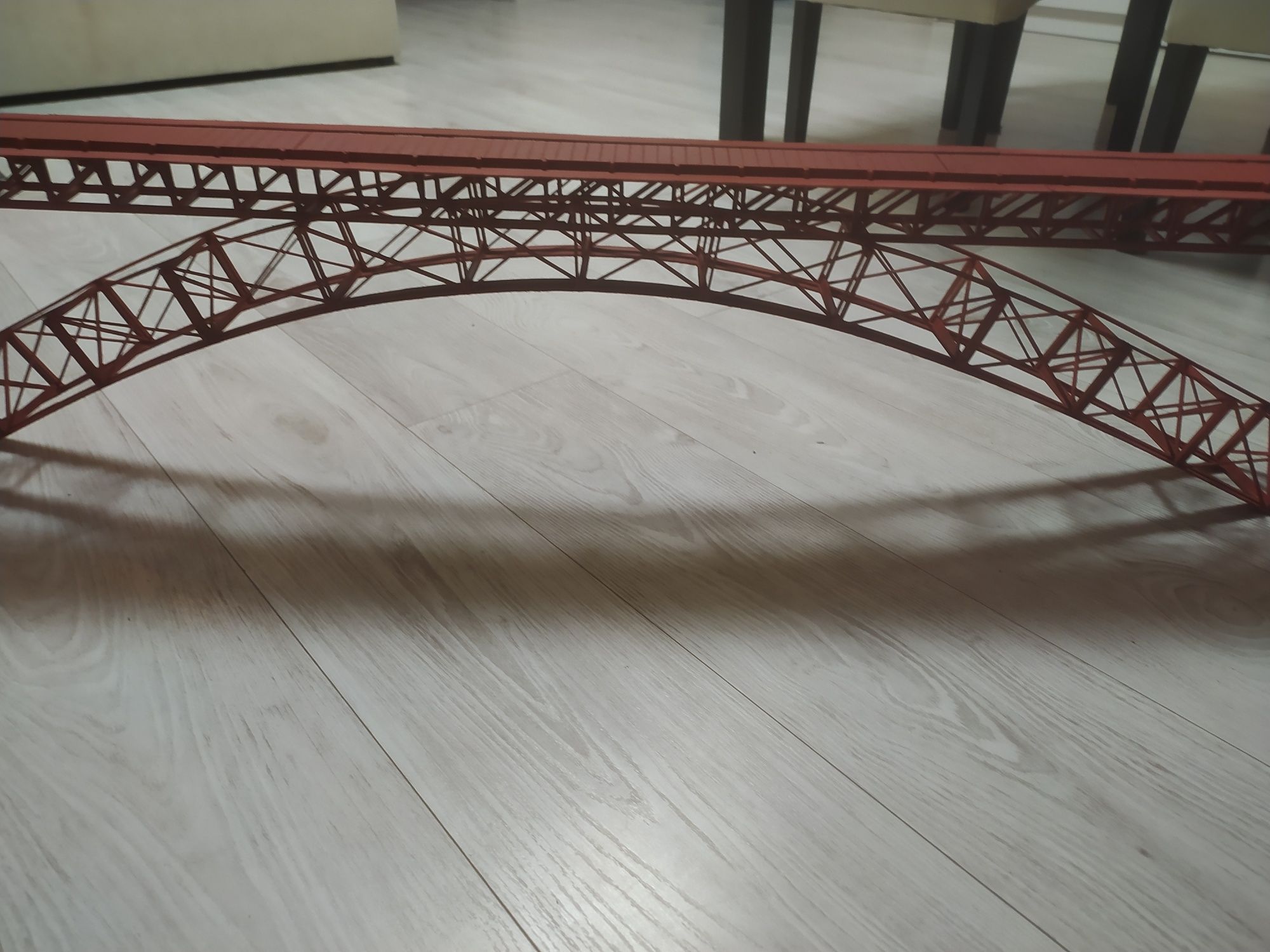 Makieta- długi most prosty z podporą łukową - 210 /27 cm