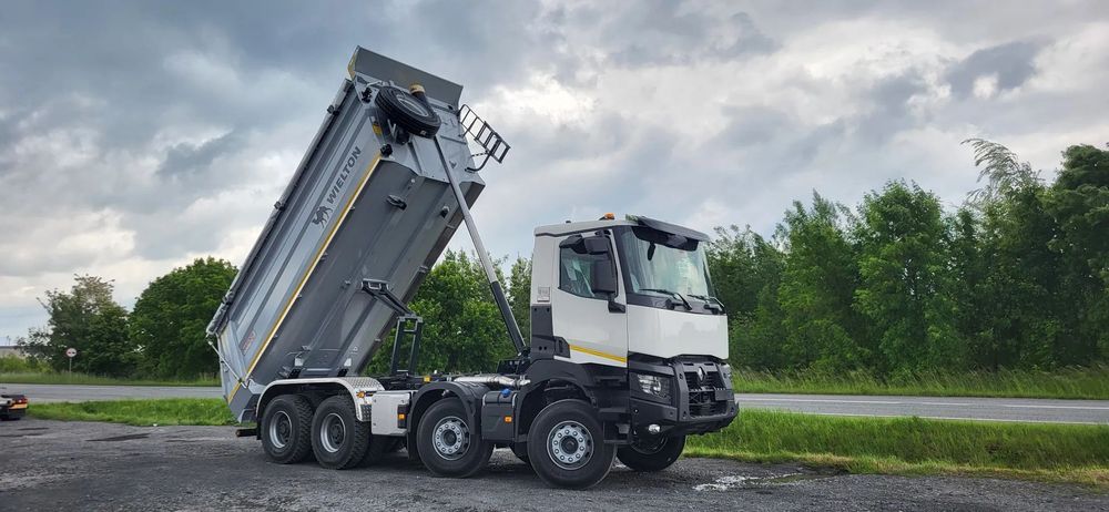 Renault K 480 P8X4 HEAVY 13L E6  Renault Trucks K 480 8x4 Rynna/ Wywrotka tylnozsypowa Wielton 18m3