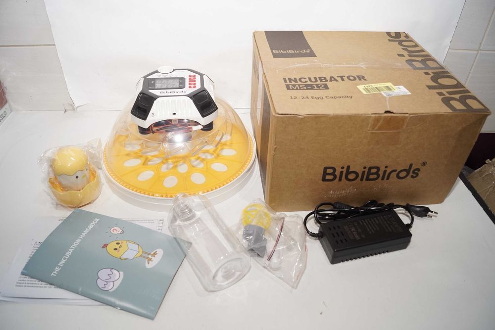 G183 BIBIBIRDS Inkubatory do wylęgu kurcząt na 12 jaj BibiBirds MS-12