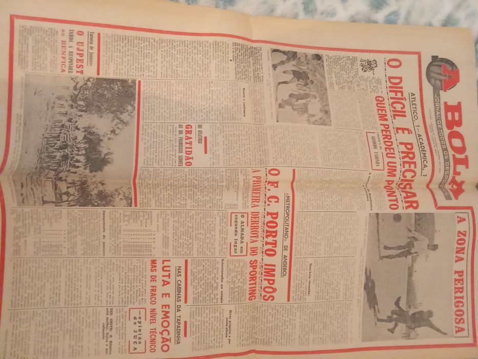 A Bola jornal 24 janeiro 1972