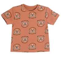 Cool club t-shirt niemowlęcy brąz r.80