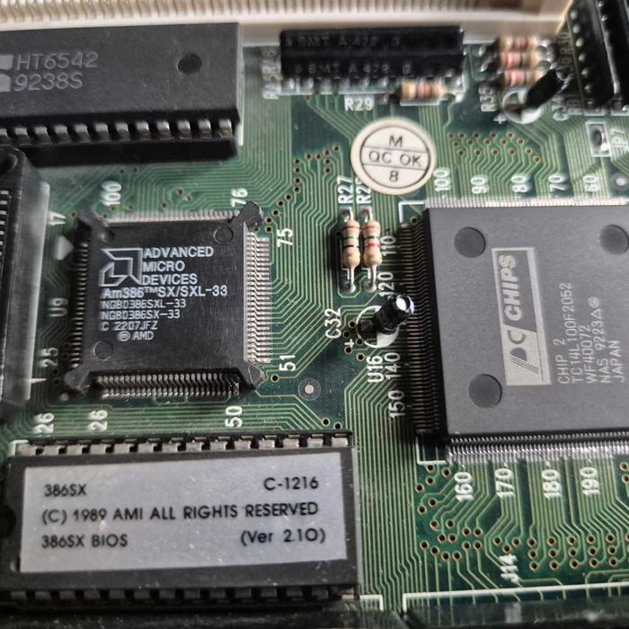 Płyta główna 386sx  Sprawna. Pc Chips M396-Ver1.1