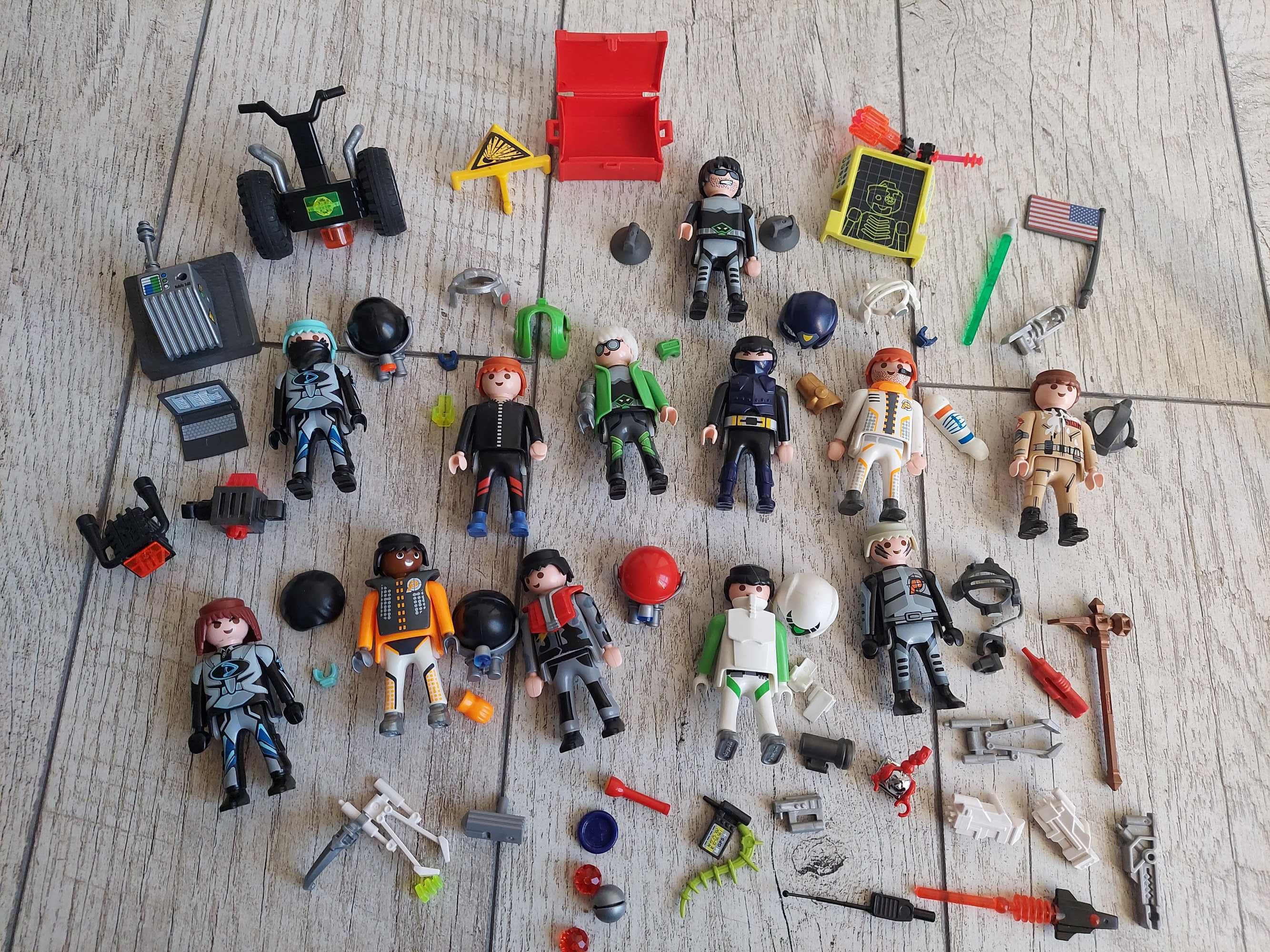 Playmobil agenci specjalni 12 ludzików spy agent pojazdy