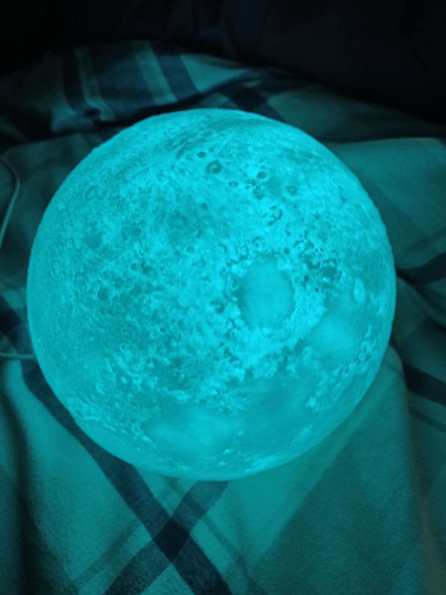 Kula księżyc lampka nocna kosmos kolorowa