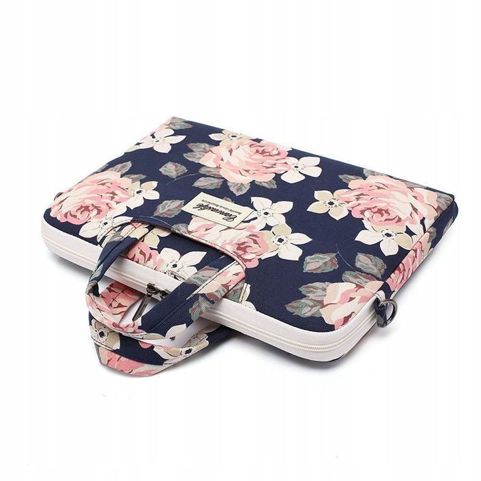 Etui Canvaslife Briefcase na Laptop 13-14" Biały Rose