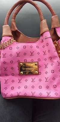 Torba damska jak LW Louis Vuitton różowa