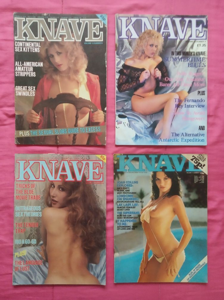 28 revistas KNAVE e 3 KAVALIER (eróticas)
