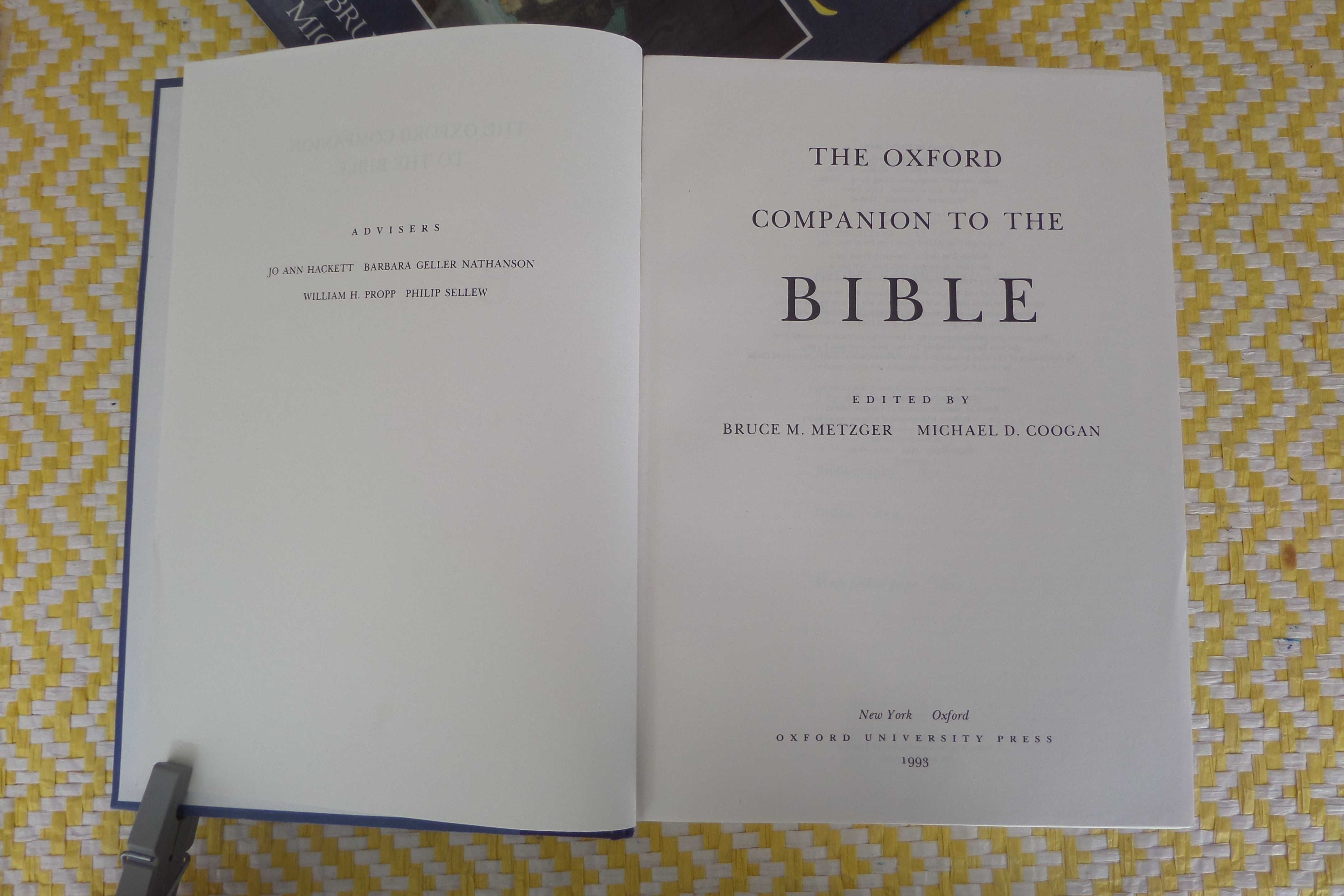 To the Bible

Bibliographic Information Oxford University Press