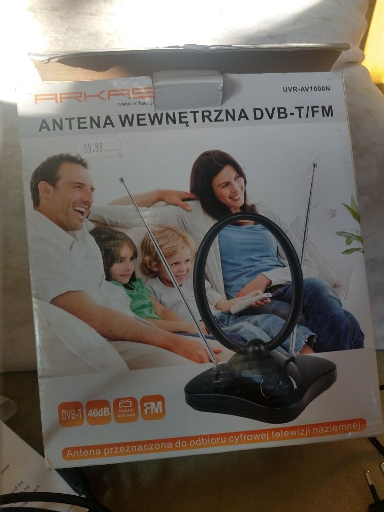 Antena wewnętrzna DVB-T/FM. ARKAS. NOWA