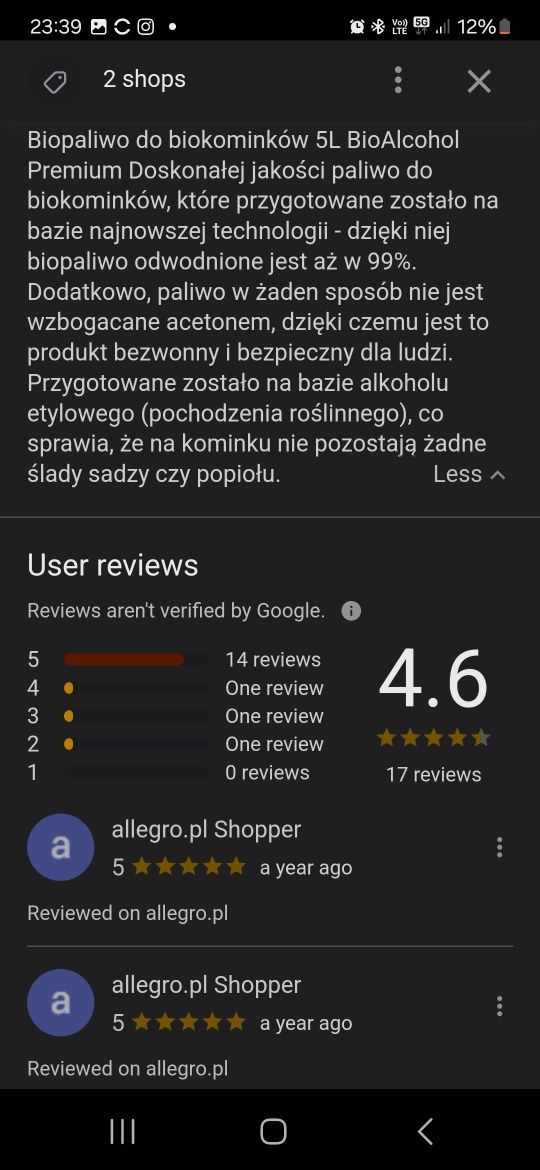 Biopaliwo 5litrów dedykowany do palenisk biokominków ekokominków